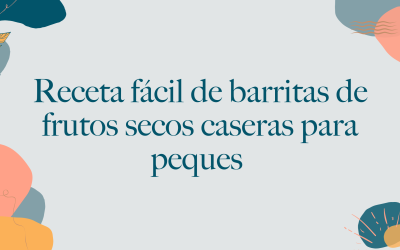 Barritas de frutos secos caseras para niños pequeños